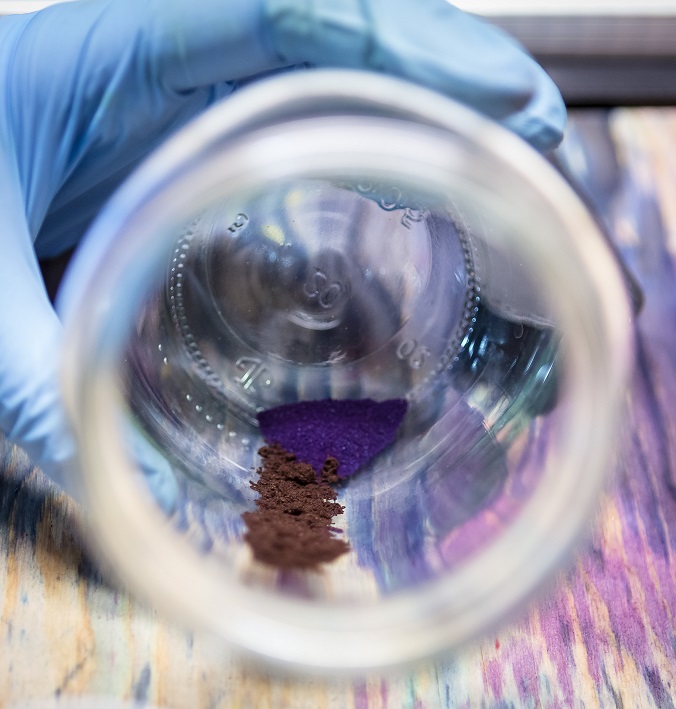 Dye Powders in the Wool Interrupted Dye Studio